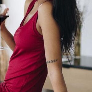 Red Halter Bodycon Mini Dress